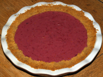 Cranberry-orange custard pie
